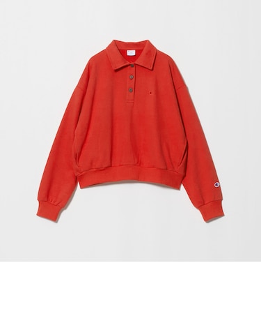【別注】<Champion> CVC ヘンリーボタン スウェット プルオーバー