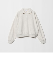【別注】<Champion> CVC ヘンリーボタン スウェット プルオーバー