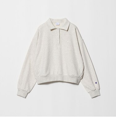 【別注】<Champion> CVC ヘンリーボタン スウェット プルオーバー