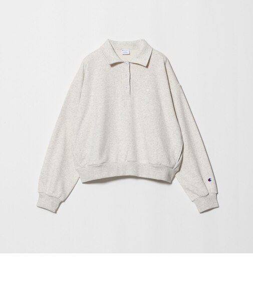 【別注】<Champion> CVC ヘンリーボタン スウェット プルオーバー