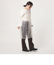 【WEB限定】<at ease>チュール シシュウ 2WAY スカート ワンピース