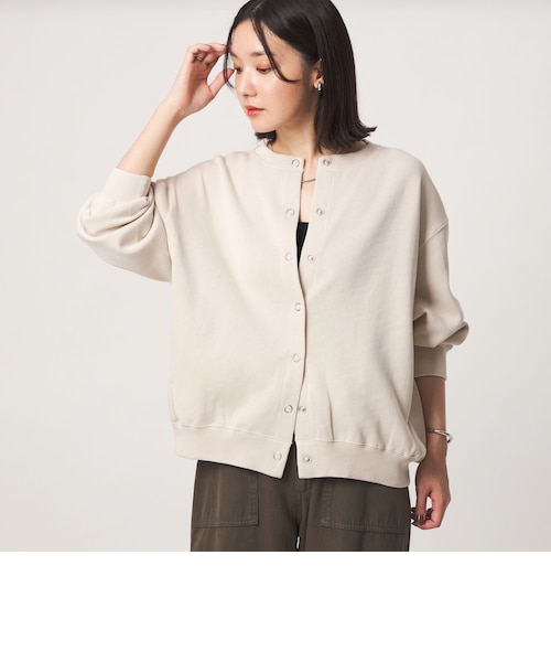 WEB限定】＜at ease＞ダブルフェイス クルーネック カットソー