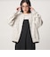 【WEB限定】＜at ease＞ダブルフェイス クルーネック カットソー カーディガン