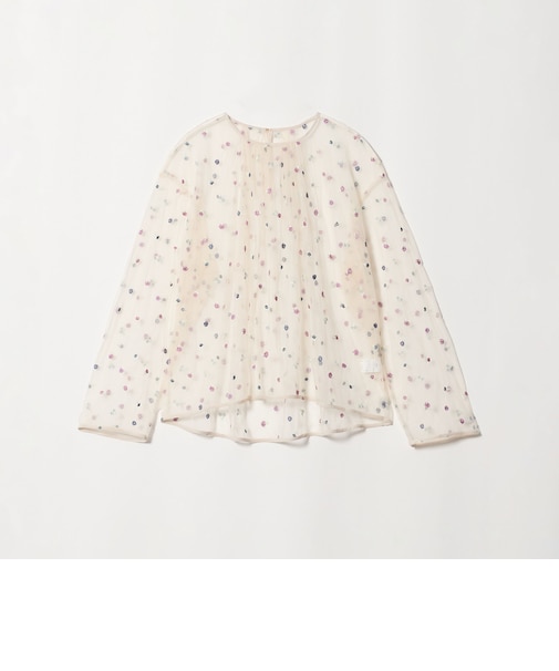 【WEB限定】＜at ease＞チュール シシュウ プルオーバー