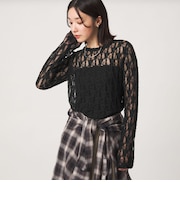 【WEB限定】<at ease>レース カットソー