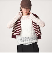【WEB限定】<at ease>レース カットソー