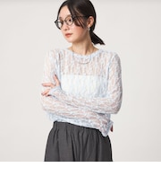 【WEB限定】<at ease>レース カットソー