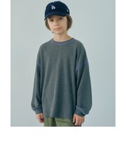 ハニカム ステッチ ロングスリーブ Tシャツ / キッズ 100cm-160cm