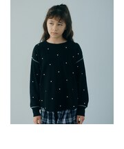 ハート ワッフル ロングスリーブ Tシャツ / キッズ 100cm-160cm