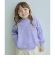 ハート ワッフル ロングスリーブ Tシャツ / キッズ 100cm-160cm