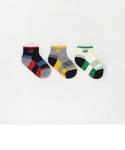<New Balance>ボーイズ ソックス 3P / キッズ 13cm‐19cm
