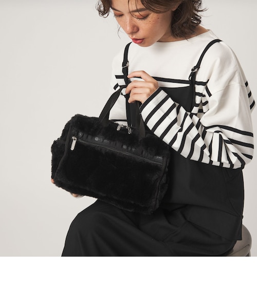 レスポgreen label relaxingデラックスミニダッフル バッグ 別注】＜LeSportsac＞デラックスミニダッフル バッグ｜グリーン