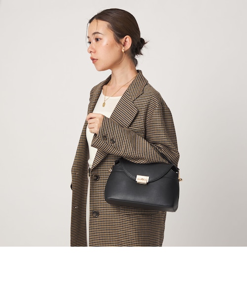 2way ショルダーバッグ バイカラー ゴールド金具 2WAY 金具 フラップショルダーバッグ｜グリーンレーベル リラクシング