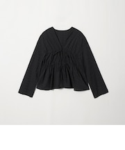 シアー チェック ハオリ ブラウス
