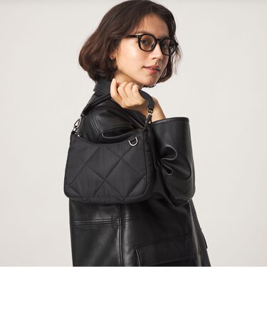 <PARTE>キルティング 2WAYバッグ MINI / ハンドバッグ / ショルダーバッグ はっ水