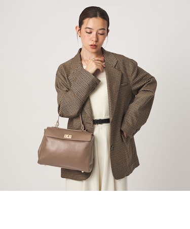 <PRATO MADE IN ITALY>フラップ ワンハンドルバッグ