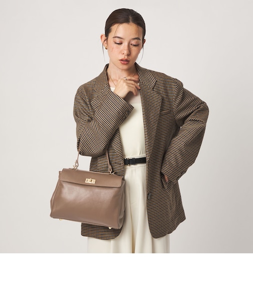 <PRATO MADE IN ITALY>フラップ ワンハンドルバッグ
