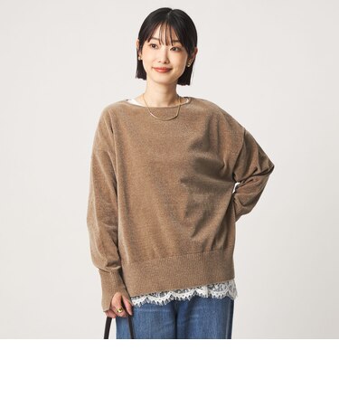 モール ロングスリーブ プルオーバー ニット