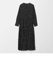 ［size SHORT/TALLあり］ワッシャー プリーツ ワンピース ドット