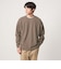 ワッフル クルーネック 長袖 Tシャツ カットソー