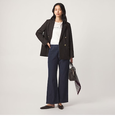 ［size SHORT/TALLあり］＜EDWINコラボ＞セミフレア デニムパンツ