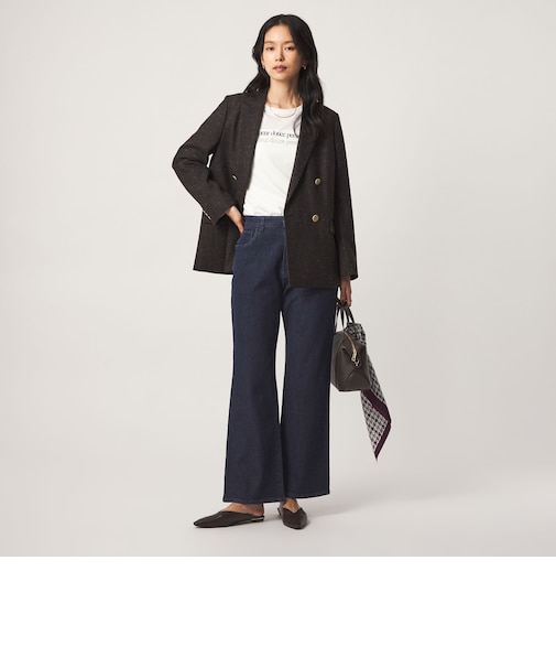 ［size SHORT/TALLあり］＜EDWINコラボ＞セミフレア デニムパンツ