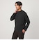 【WEB限定】JUST fit ウォームブレンド モックネック 長袖 カットソー -吸湿発熱-