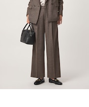 ［size SHORT/TALLあり］ヘアライン ストレート パンツ ストレッチ