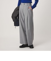 ［size SHORT/TALLあり］Daily Chic サキソニー ワイド パンツ