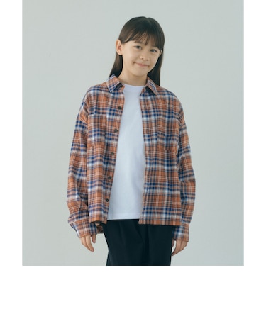 チェック ポケットシャツ / キッズ 100cm―160cm