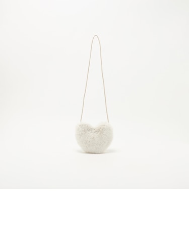 フェイクファー ハート バッグ / キッズ