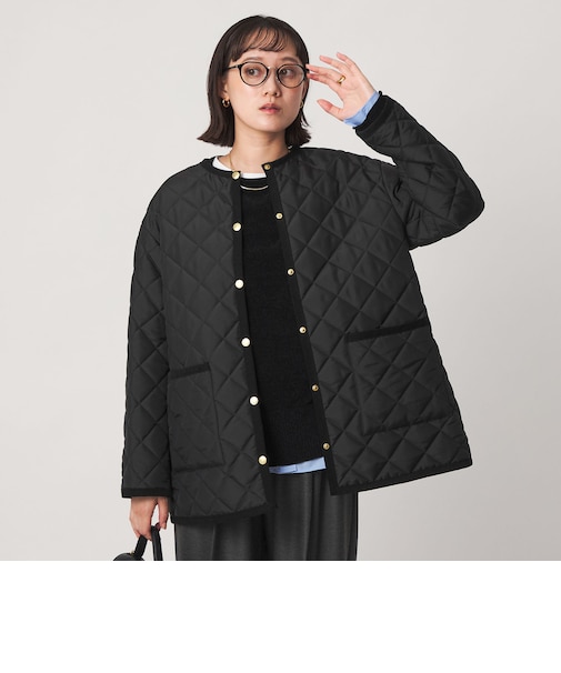 【別注】＜Traditional Weatherwear＞ARKLEY  Aライン キルティング ミドル ジャケット