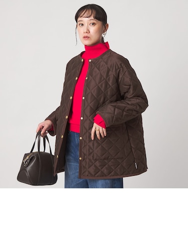 【別注】<Traditional Weatherwear>ARKLEY Aライン キルティング ミドル ジャケット