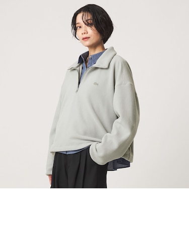 【別注】＜LACOSTE＞ フリース ハーフジップ プルオーバー