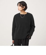 ヘアリー Vネック ニット プルオーバー
