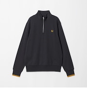 <FRED PERRY>ハーフジップ 長袖 スウェット