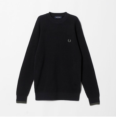 <FRED PERRY> ワッフル スティッチ ジャンパー ニット