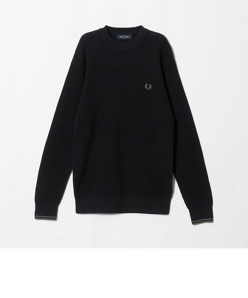 <FRED PERRY> ワッフル スティッチ ジャンパー ニット