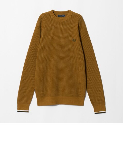 <FRED PERRY> ワッフル スティッチ ジャンパー ニット