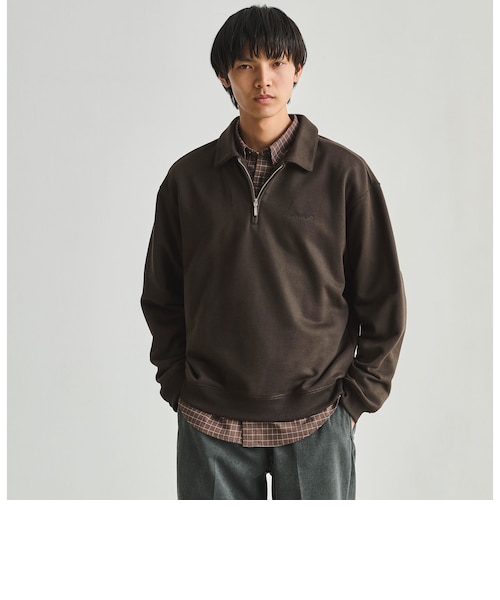 別注】＜Marmot＞ハーフジップ 長袖 スウェット｜グリーンレーベル