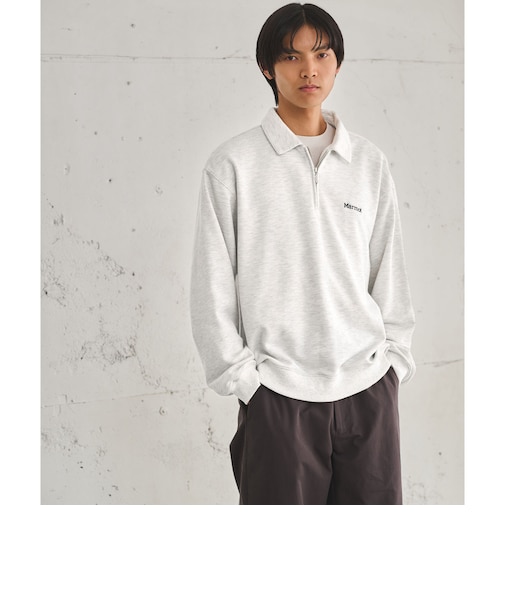【別注】<Marmot>ハーフジップ 長袖 スウェット