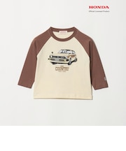 【別注】<URBAMENT>Honda ラグラン Tシャツ / キッズ 100cm-130cm