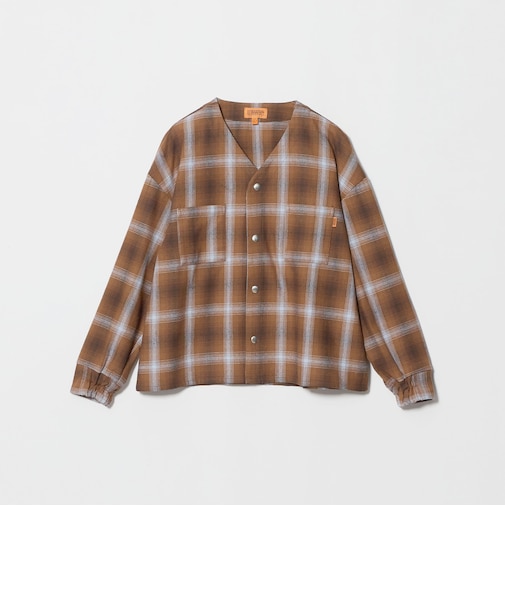 【別注】＜UNIVERSAL OVERALL＞Vネック チェック カーディガン / キッズ 140cm-160cm