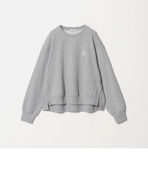 【WEB限定】＜at ease＞ワンポイントシシュウ スウェット プルオーバー