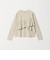 【WEB限定】＜at ease＞フロント フリル ロングスリーブ カットソー UVカット
