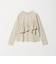 【WEB限定】＜at ease＞フロント フリル ロングスリーブ カットソー UVカット