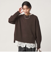 ［size SHORTあり］SERENITY クルーネック プルオーバー ニット