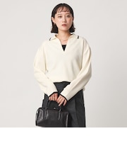 ［size SHORTあり］ウール スムース スキッパー プルオーバー ウォッシャブル