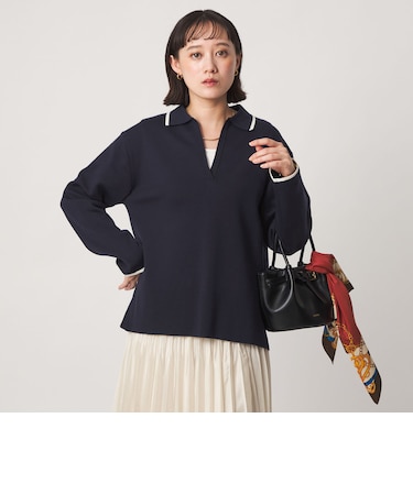 ［size SHORTあり］ウール スムース スキッパー プルオーバー ウォッシャブル