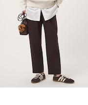 【WEB限定】オルマイ ウラキモウ テーパード パンツ ダークブラウン